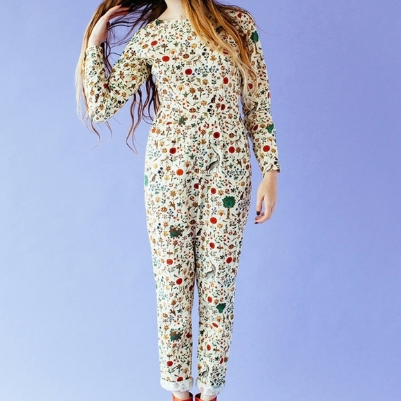 Samantha Pleet Empress Jumpsuit in Ivory Illuminated size 18 NWT - Picture 5 of 15